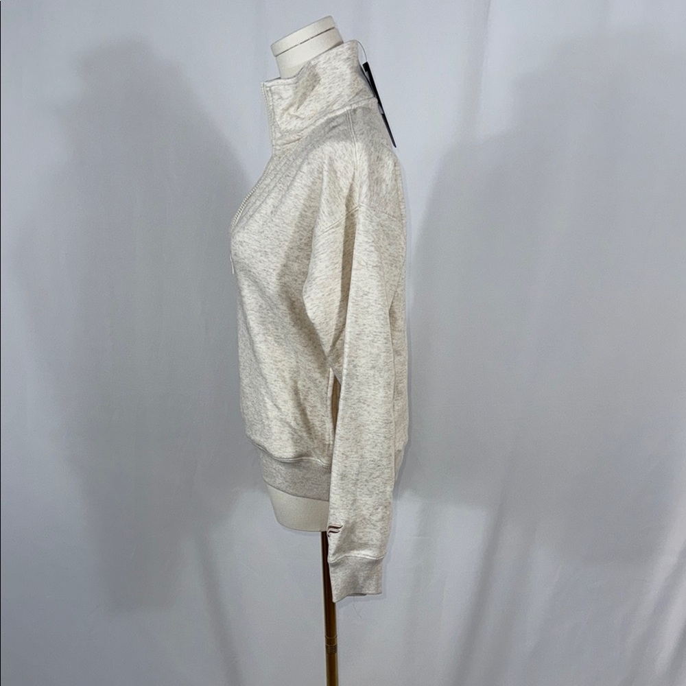 Fabletics Cream Half-Zip Sweatshirt - Picture 5 of 7